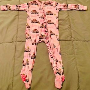 Posh Peanut Cruisin’ Barbie Footie Ruffled Zippered One Piece